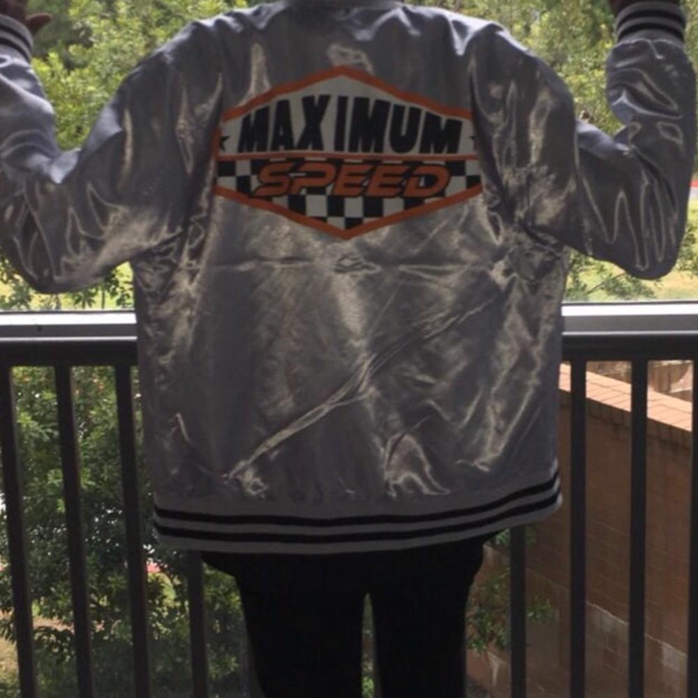 Reflective Maximum Speed Bomber Jacket - Picture 3 of 5